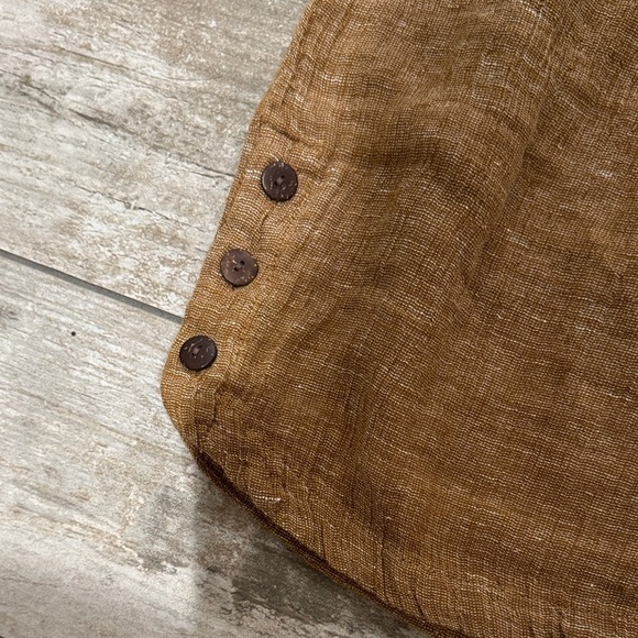 Tahari Tan Linen Garment - Picture 4 of 5